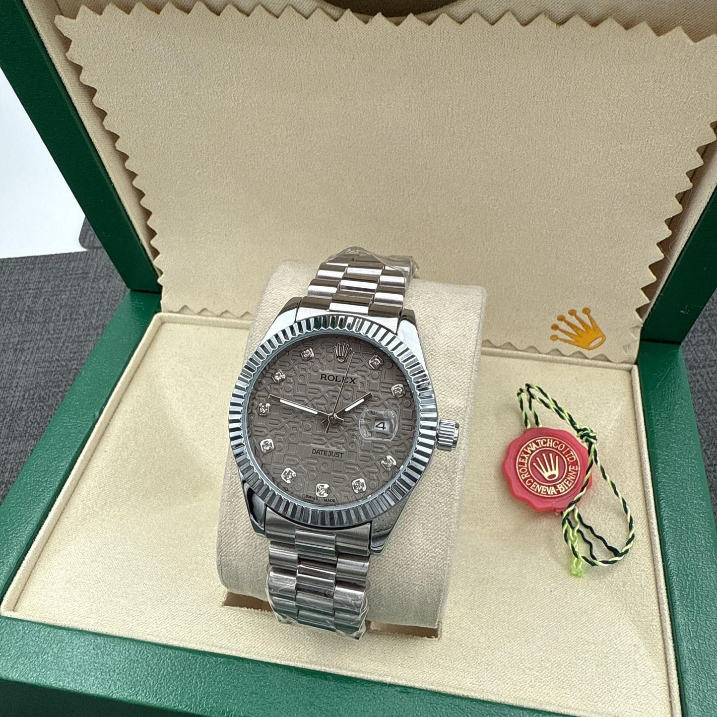 ROLEX "SILVER/DARK BIEGE"