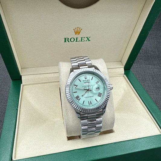 ROLEX "SILVER/CYAN"